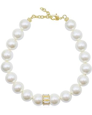 Bayemeyc Astrion Pearl Choker Necklace - White