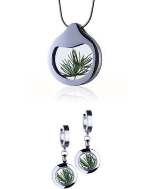 My Little Nature Jewellery Gift Set With Natural Pine Needles - Blue