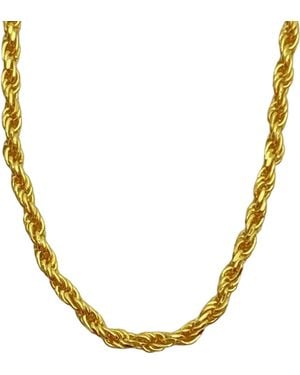 Nazzar Dainty Twist Chain Necklace - Metallic
