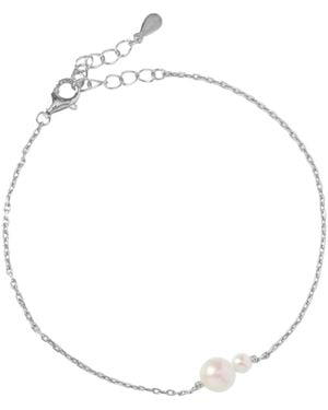 Muru Connected Pearl Bracelet - Metallic