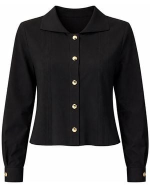 Exquise Corinne Poplin Shirt – - Black