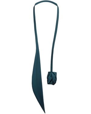 Julia Allert Versatile Transformable Handmade Tie-Belt Dark - Metallic