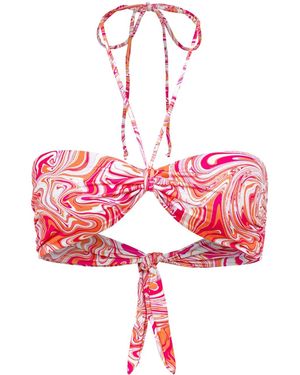 Ekcentrik Groovy Sensations Bikini Top - Red