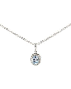 Vintouch Italy Luccichio Sky Topaz Necklace - Metallic