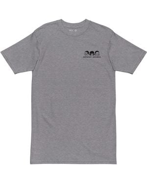 Anchor and Crew Heather Gustatory Originals Because No Good Day. Heavy Cotton Embroidered T-Shirt - Grey