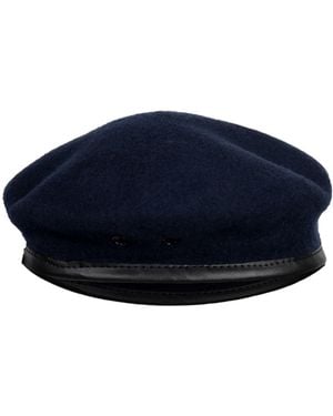 DAVID WEJ Wickliffe Wool Beret – - Blue