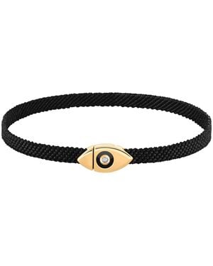 Karma and Luck Infinite Success Evil Eye String Bracelet - Black