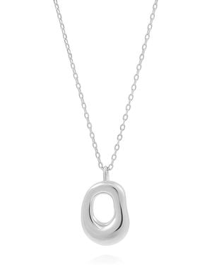 Cote Cache Petit Poire Necklace - Metallic
