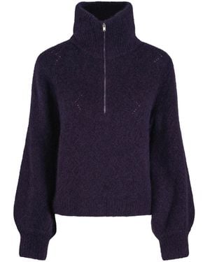 tirillm Mille Fluffy Mohair Pullover - Blue