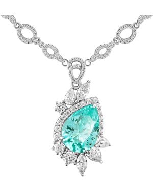 Arte Madrid Casa Real Marina Statement Necklace - Blue