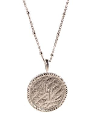 Claire Hill Designs Hope Shorthand Coin Necklace - Metallic