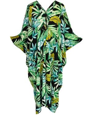 Jennafer Grace Canopy Noir Caftan - Green