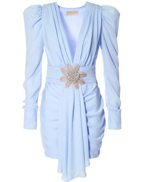 AGGI by HALEWSKI Krystle Fog Dress - Blue
