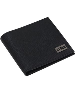 Storm Cares Leather Emboss Wallet - Black