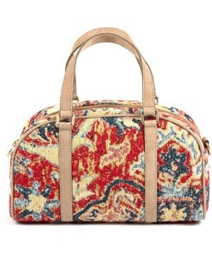 SJW BAGS LONDON Neutrals Mary Mini Duffle Bag - Red