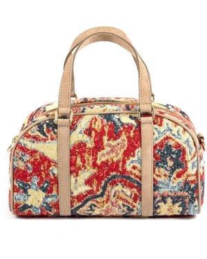 SJW BAGS LONDON Neutrals Mary Mini Duffle Bag - Red