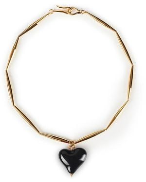 Tohum Design Cuore Necklace – Bitter - Metallic