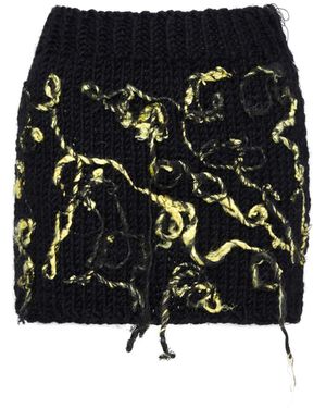 Sarah Regensburger The Moon Knit Skirt - Black