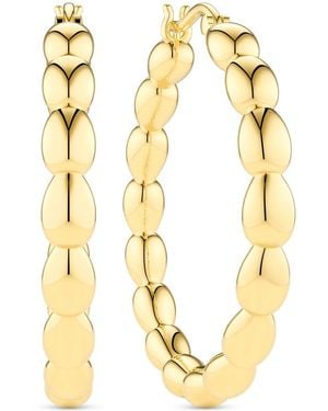 Sif Jakobs Jewellery Earrings Goccia Cerchi Pianura - Metallic