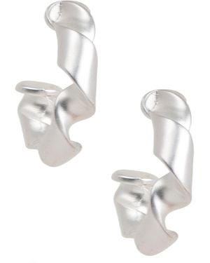 Saachi Twisted Hoop Earrings - Metallic