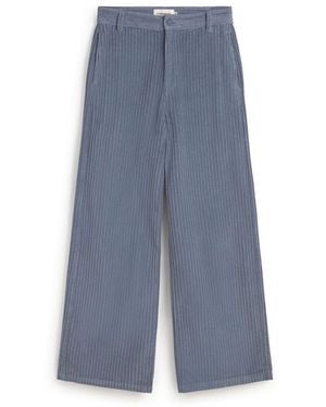 Thinking Mu High Rise Corduroy Karina Trousers - Blue