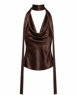 The Ethos Studio Nicholette Top - Brown