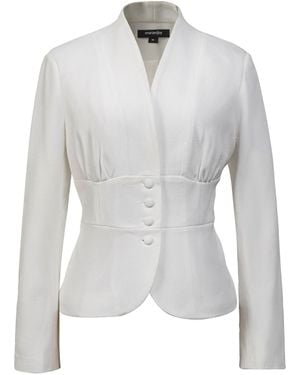 Smart and Joy Fit-And-Flare Blazer - Grey