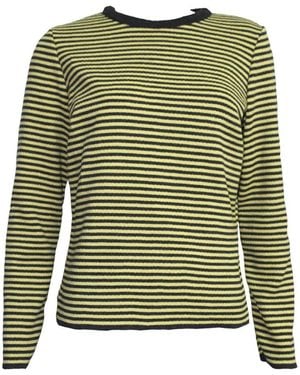Maria Aristidou Deux Côtés Striped Top - Green