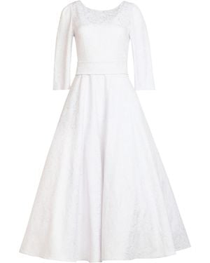 MATSOUR'I Jacquard Dress Alyzee - White