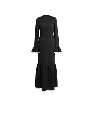 RainSisters Long Sleeve Maxi Dress - Black