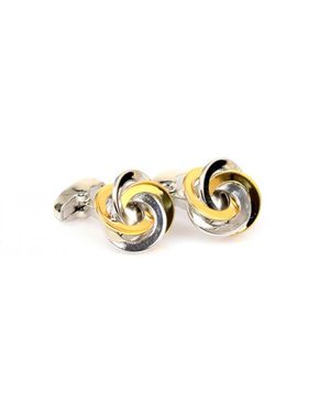DAVID WEJ Ring Circle Cufflink – - Metallic