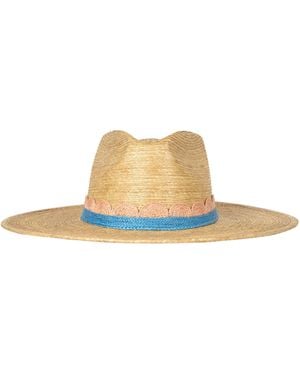 SUNSHINE TIENDA Isabel Crochet Palm Hat - Natural