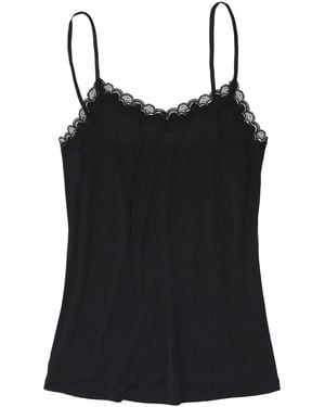 Uwila Warrior Soft Silk Lace Camisole - Black