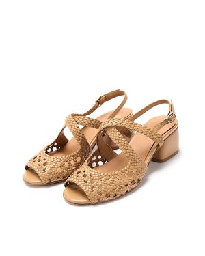 Naguisa Woven Sandals - Natural