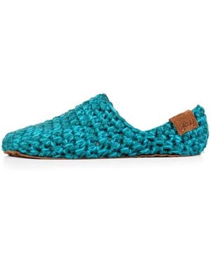 Kingdom of Wow Handmade Wool Slippers For - Blue