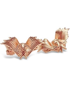 Bellus Domina Plated Angel Wings Earrings - Pink