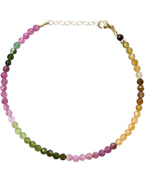 Bombyx House Birthstone October Tourmaline Bracelet - Metallic