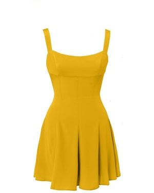 Sanctumum Omahyra Satin Dress - Yellow