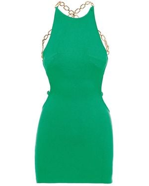 Nissa Backless Knitted Dress - Green