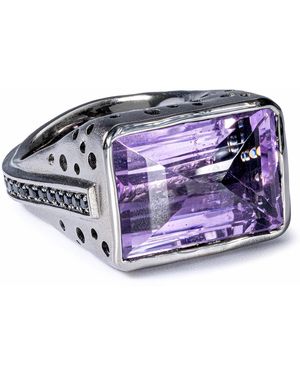 German Kabirski Tahoe Singular Edition Ring With Amethyst & Spinel - Purple