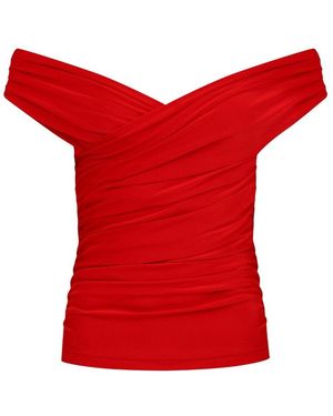 NAZLI CEREN Cheri Blouse - Red