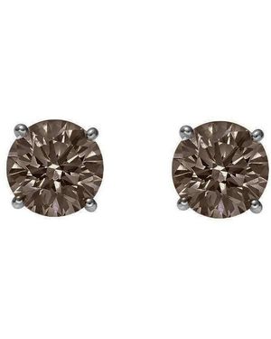 Augustine Jewels Smoky Quartz Large Stud Earrings - Multicolor