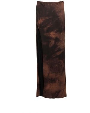 Paloma Lira Tie Dye Skirt - Brown