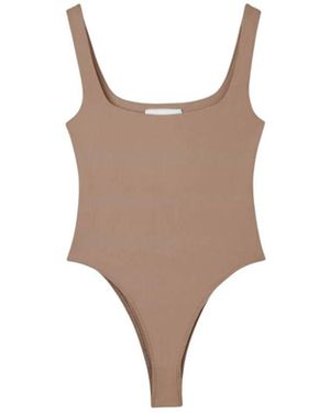 Dāl the Label Essential Bodysuit Taupe - Natural
