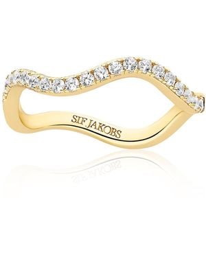 Sif Jakobs Jewellery Ring Ellera Waves - Metallic