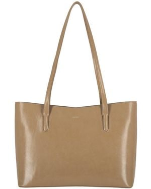 MARHEN.J Manhattan V-Cut Shoulder Bag - Natural
