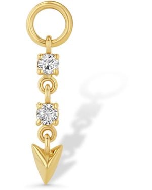 Jewelbird Diamond Arrow Earring Charm - Metallic