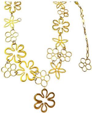 Sibylla Delphica Floral Necklace - Metallic