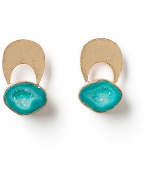 YAA YAA LONDON Quietly Confident Agate Crystal Earrings - Multicolour