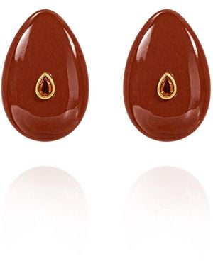 Saule Label Nelle Earrings - Brown